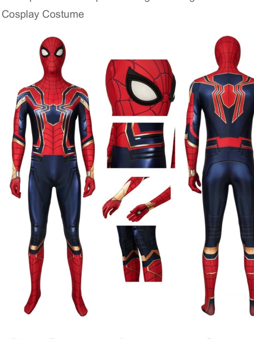 Adult Spider-Inspired Anime Cosplay Costume – Size XL – New Sealed